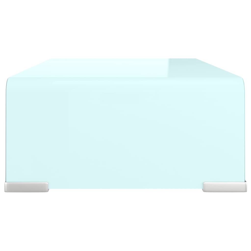 vidaXL Tv-meubel/monitorverhoger 40x25x11 cm glas groen groen