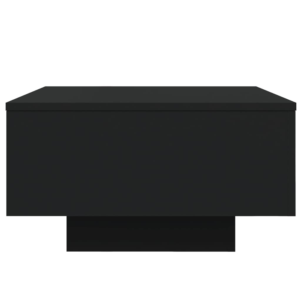 vidaXL Salontafel met LED-verlichting 55x55x31 cm zwart