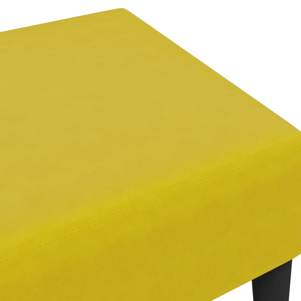 vidaXL Voetenbank 77x55x31 cm fluweel geel
