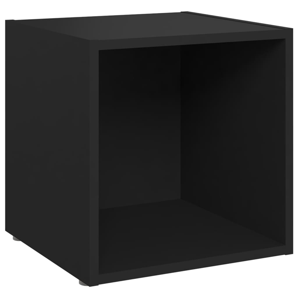 vidaXL Tv-meubelen 4 st 37x35x37 cm bewerkt hout zwart
