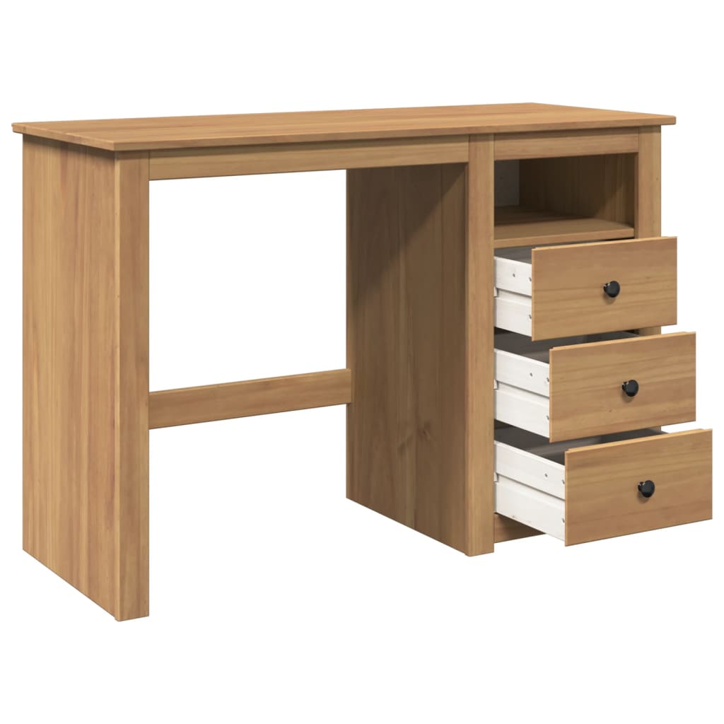 vidaXL Bureau Panama 112x45x75 cm massief grenenhout