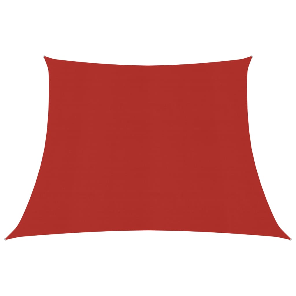 vidaXL Zonnezeil 160 g/m² 4/5x3 m HDPE rood