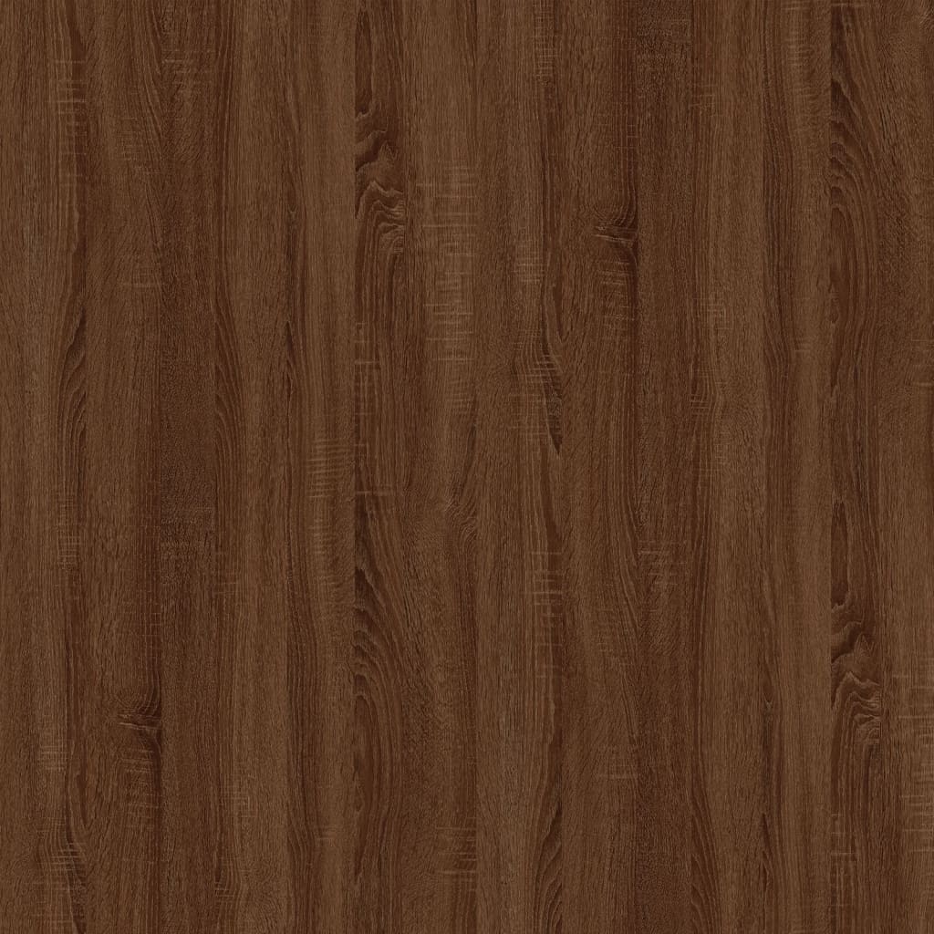 vidaXL Salontafel 100x45x45 cm bewerkt hout en ijzer bruin eikenkleur
