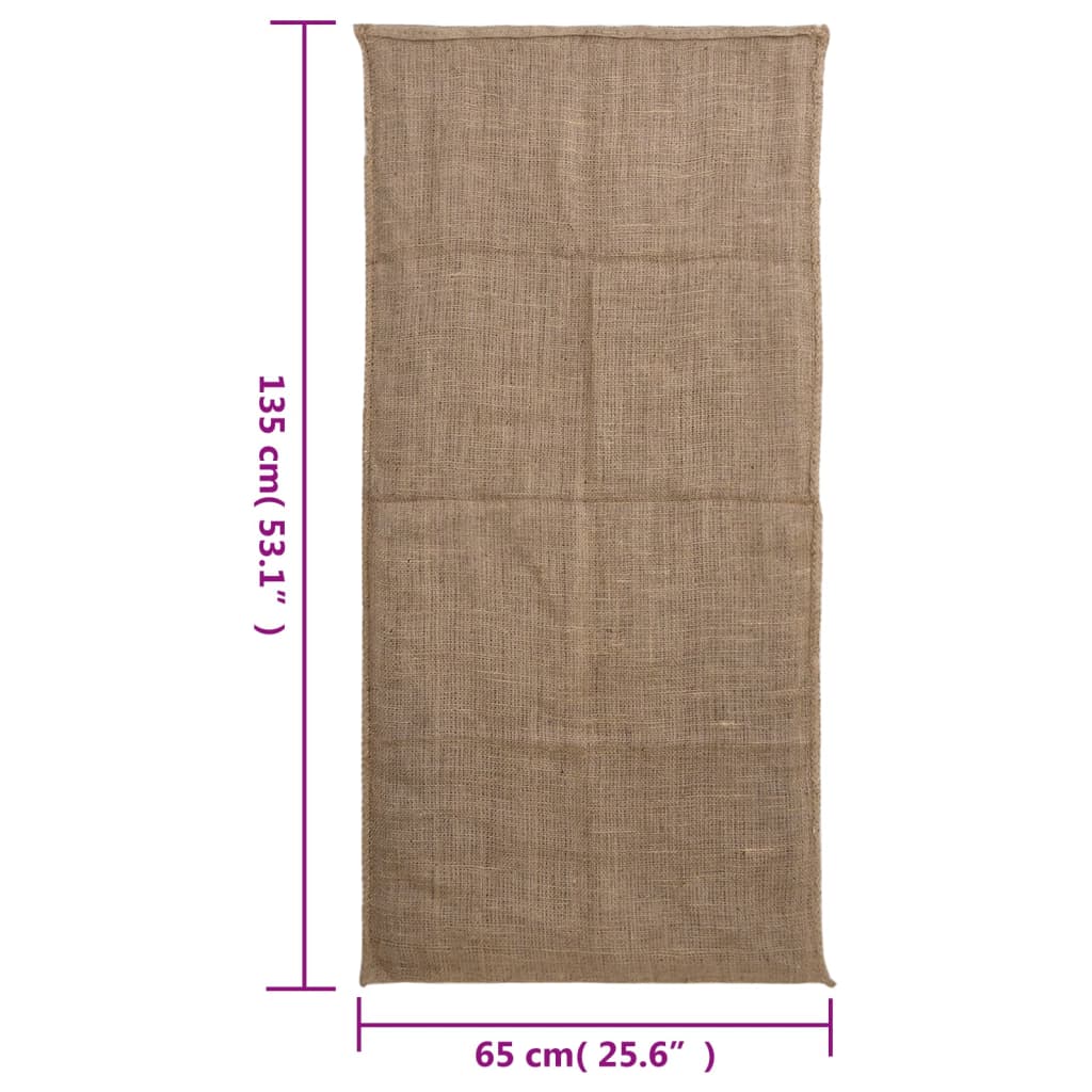 vidaXL Jutezakken 5 stuks 220 g/m² 65x135 cm 100% jute