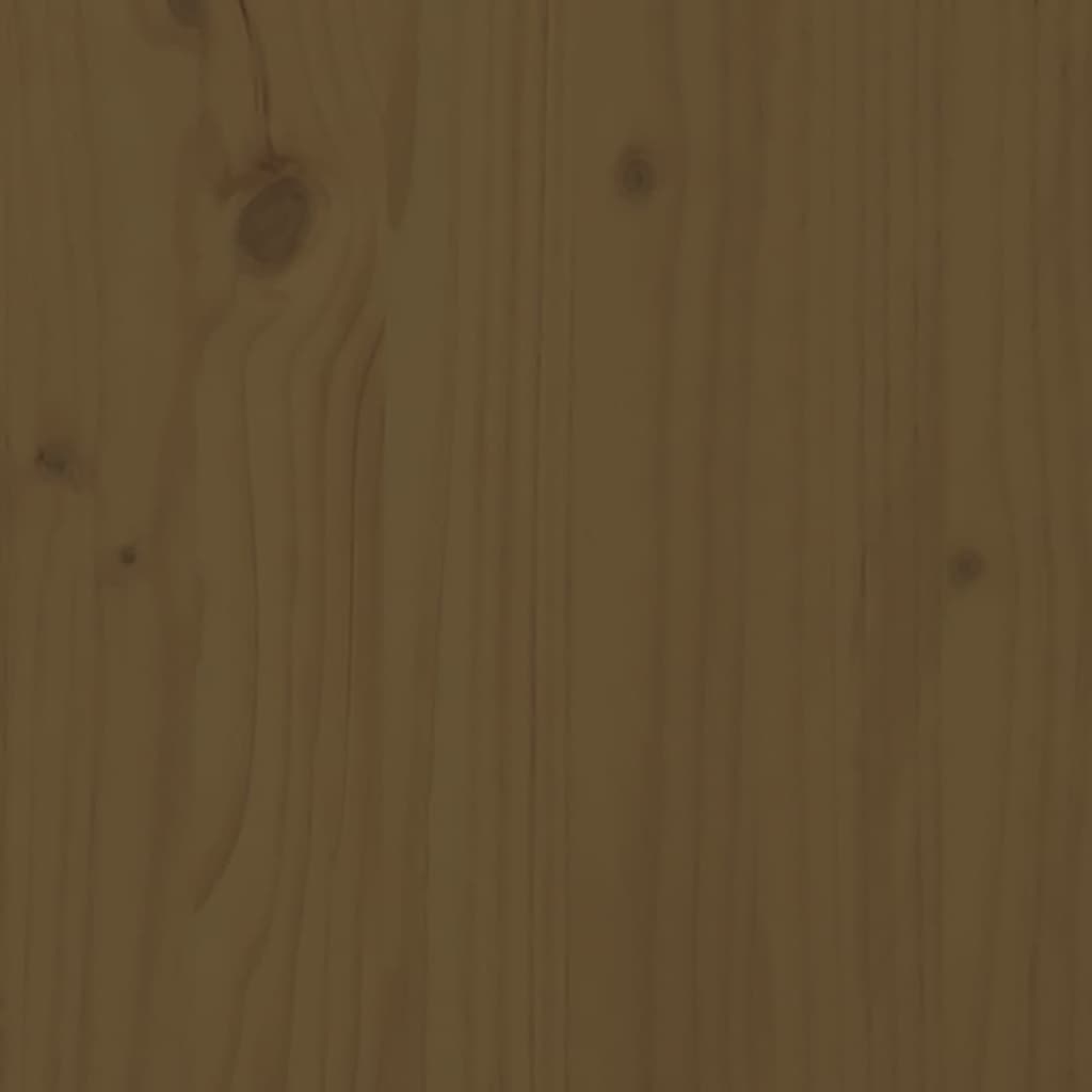 vidaXL Bureau 110x53x117 cm massief grenenhout honingbruin