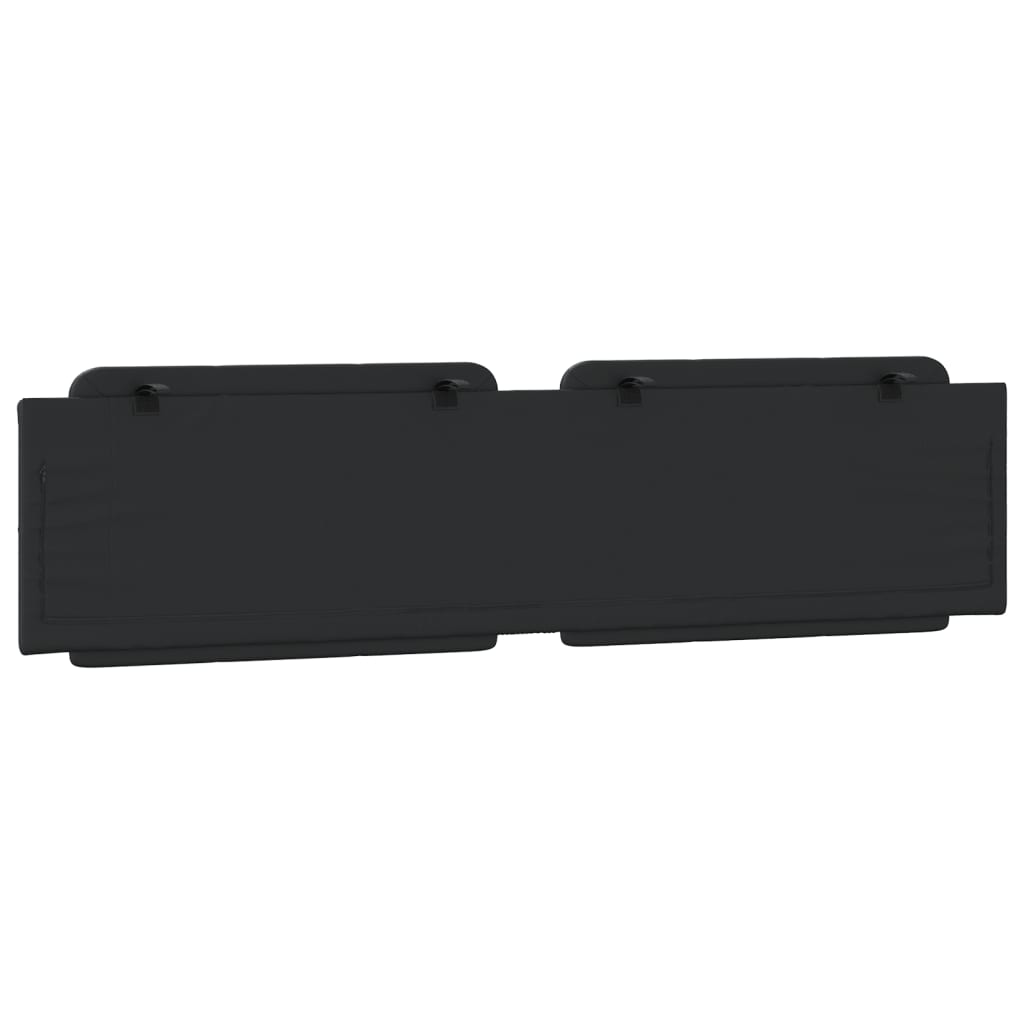 vidaXL Hoofdbordkussen 200 cm kunstleer zwart