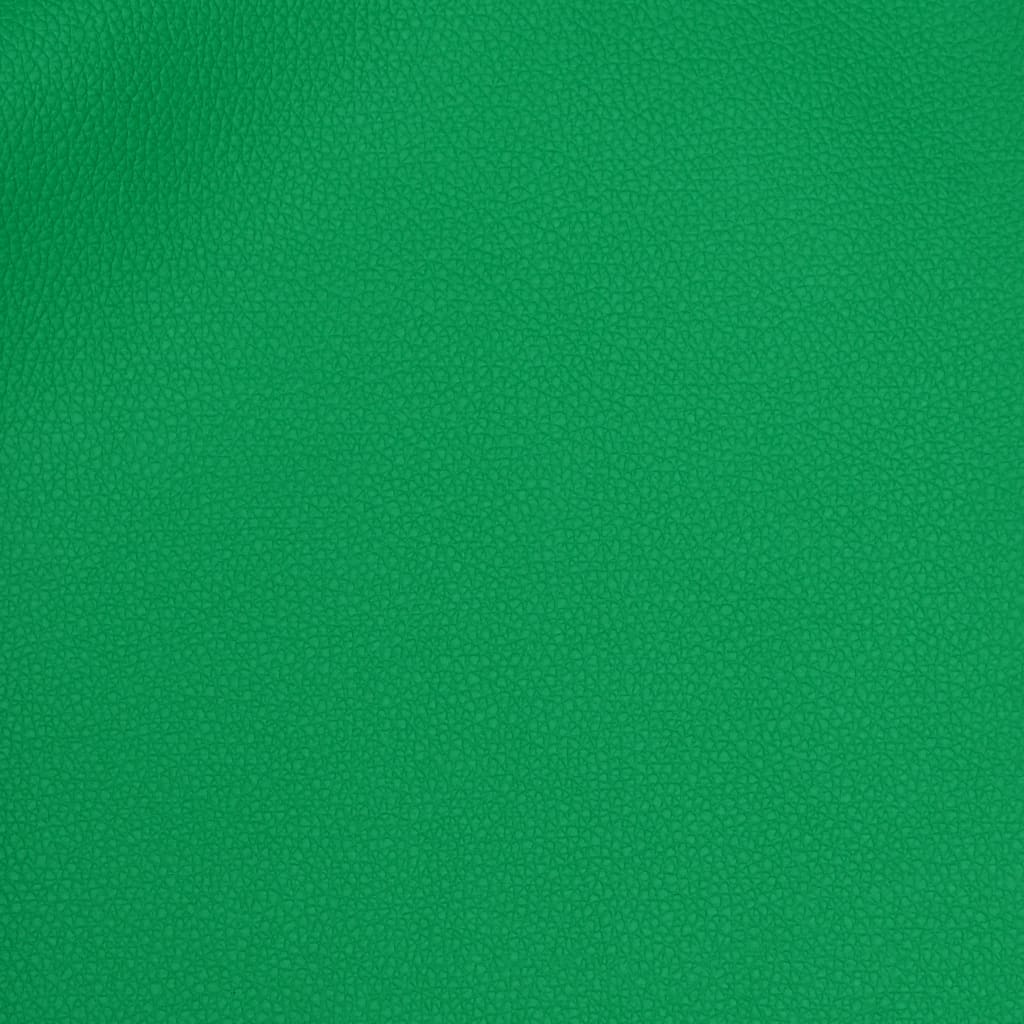 vidaXL Gamestoel draaibaar met voetensteun kunstleer zwart en groen