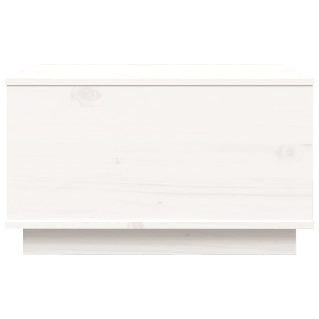 vidaXL Salontafel 60x50x35 cm massief grenenhout wit