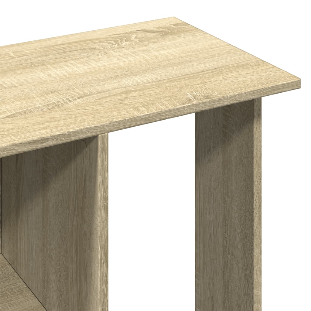 vidaXL Kledingkast met wielen 102x38x110 cm bewerkt hout sonoma eiken