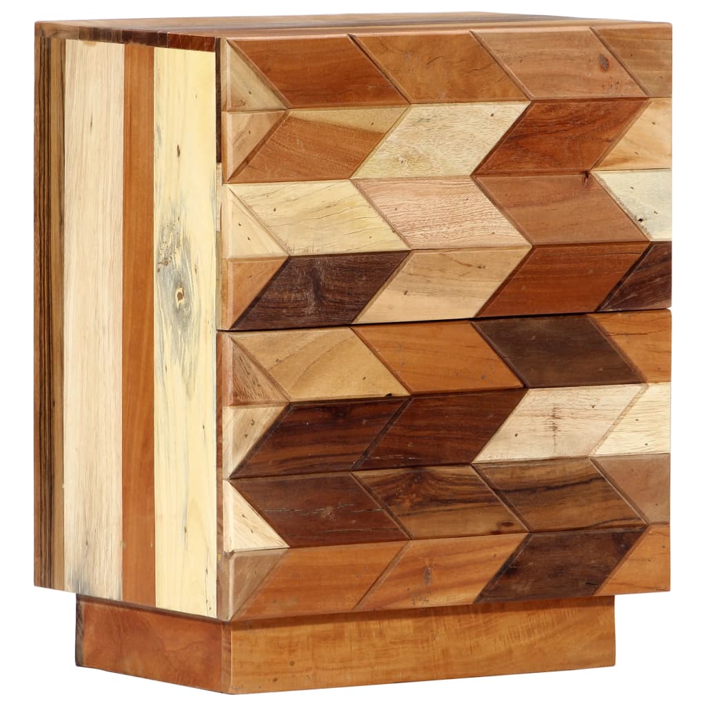 vidaXL Nachtkastje 40x30x50 cm massief gerecycled hout