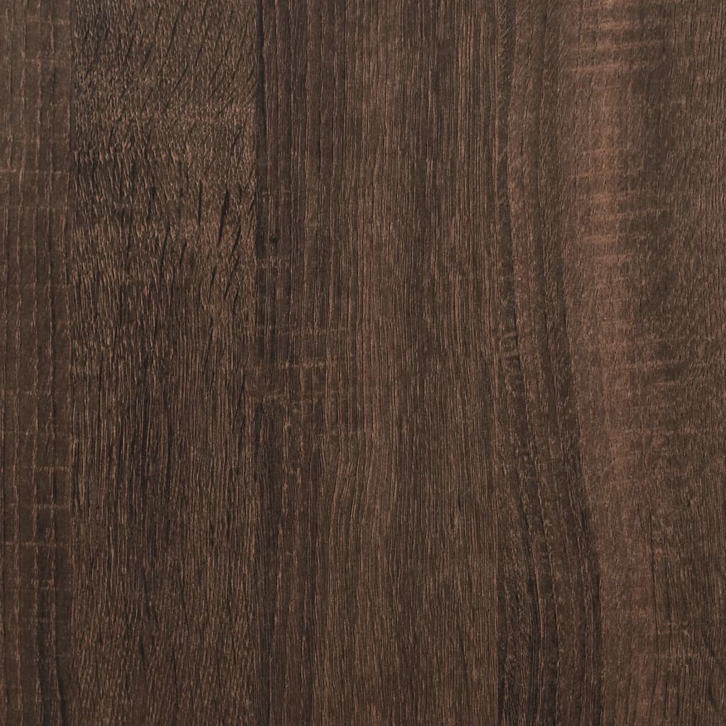 vidaXL Salontafel 100x50x40 cm bewerkt hout en metaal bruin eikenkleur