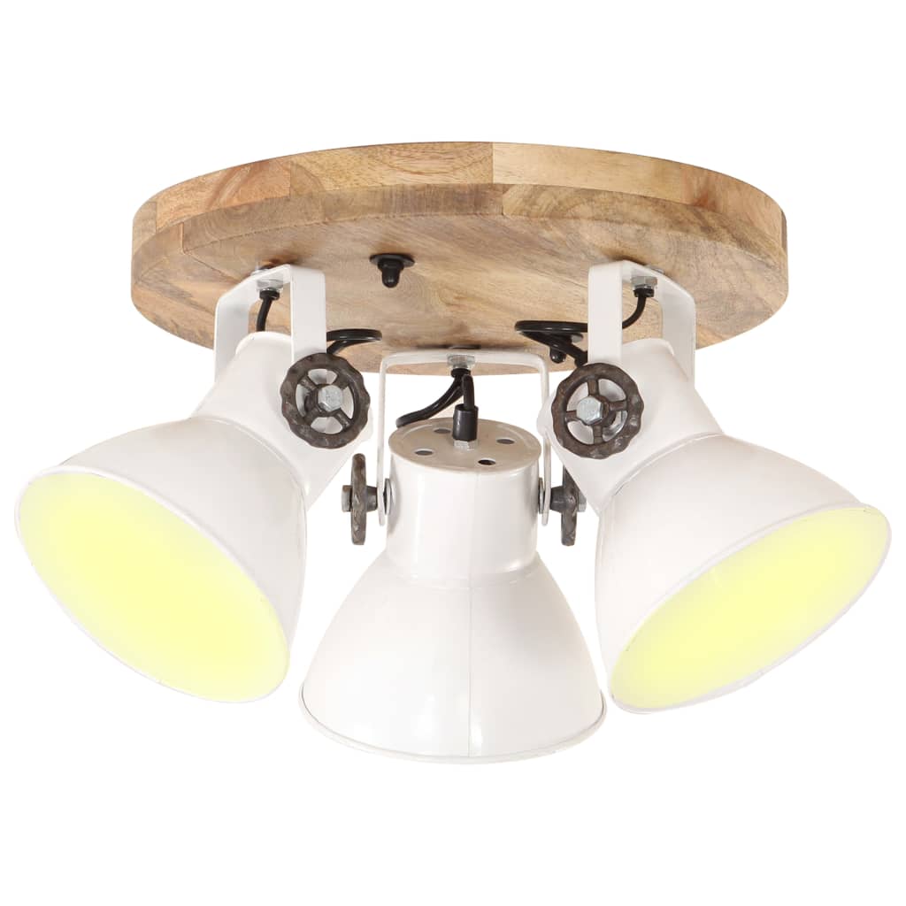 vidaXL Plafondlamp industrieel 25 W E27 42x27 cm wit