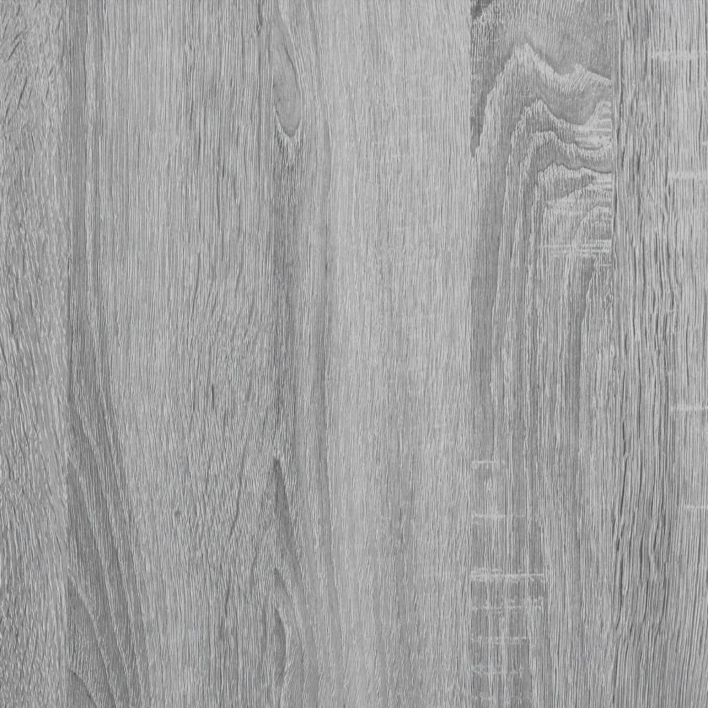 vidaXL Salontafel 70x50x50 cm bewerkt hout en metaal grijs sonoma