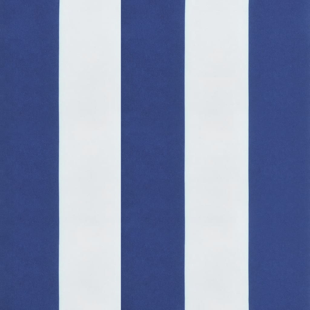 vidaXL Stoelkussens 6 st gestreept 40x40x7 cm stof wit en blauw