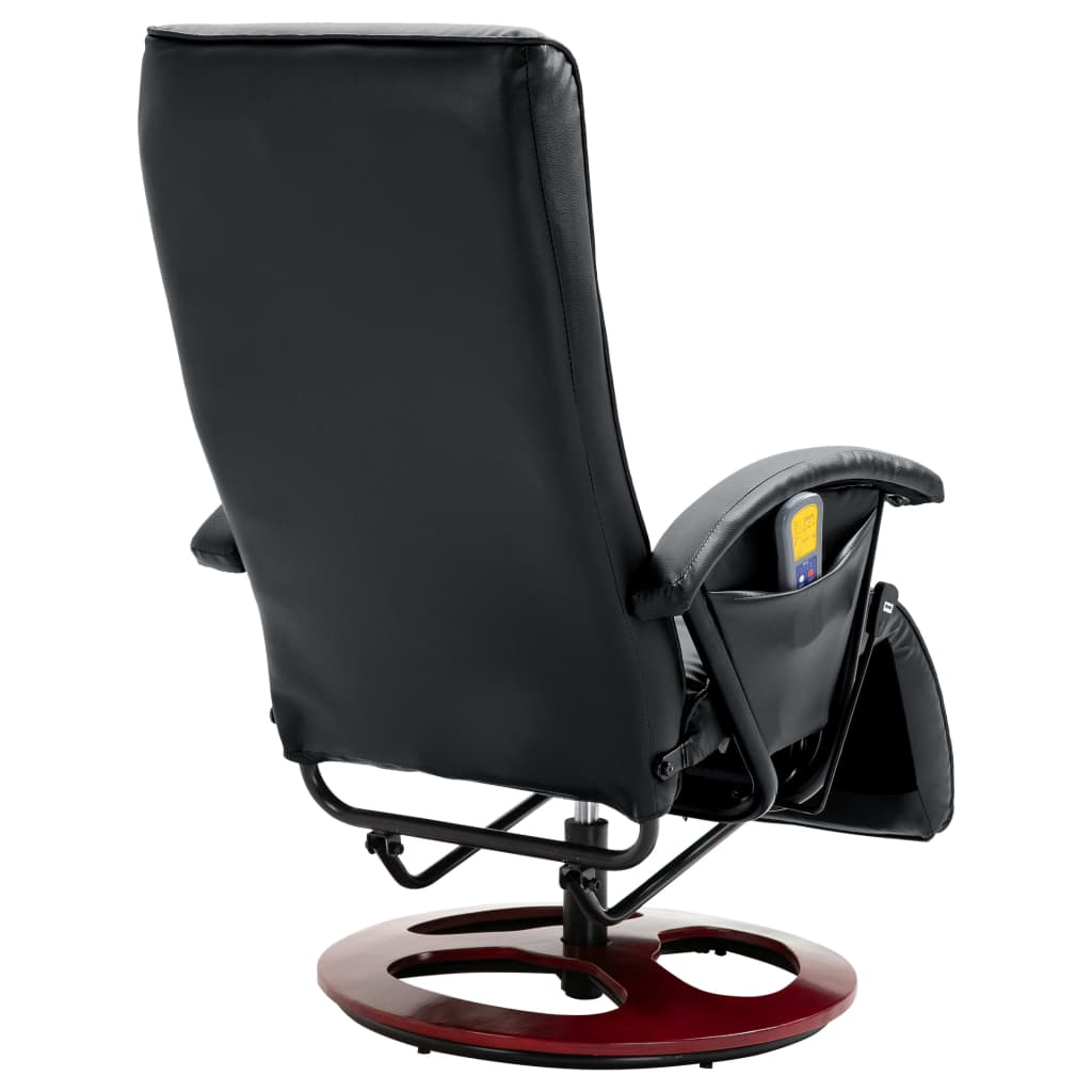 vidaXL Massagestoel kunstleer zwart