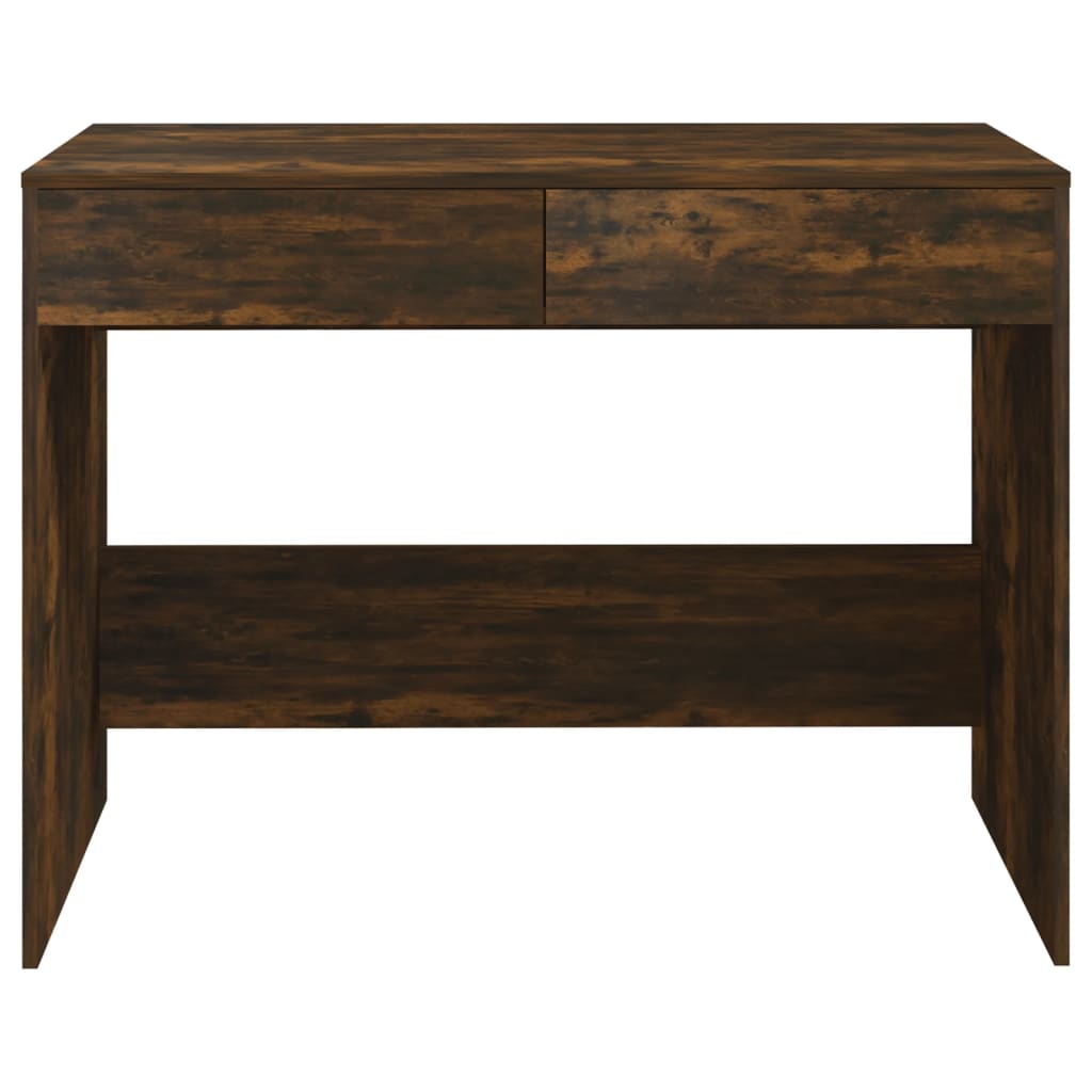 vidaXL Bureau 101x50x76,5 cm spaanplaat gerookt eikenkleurig