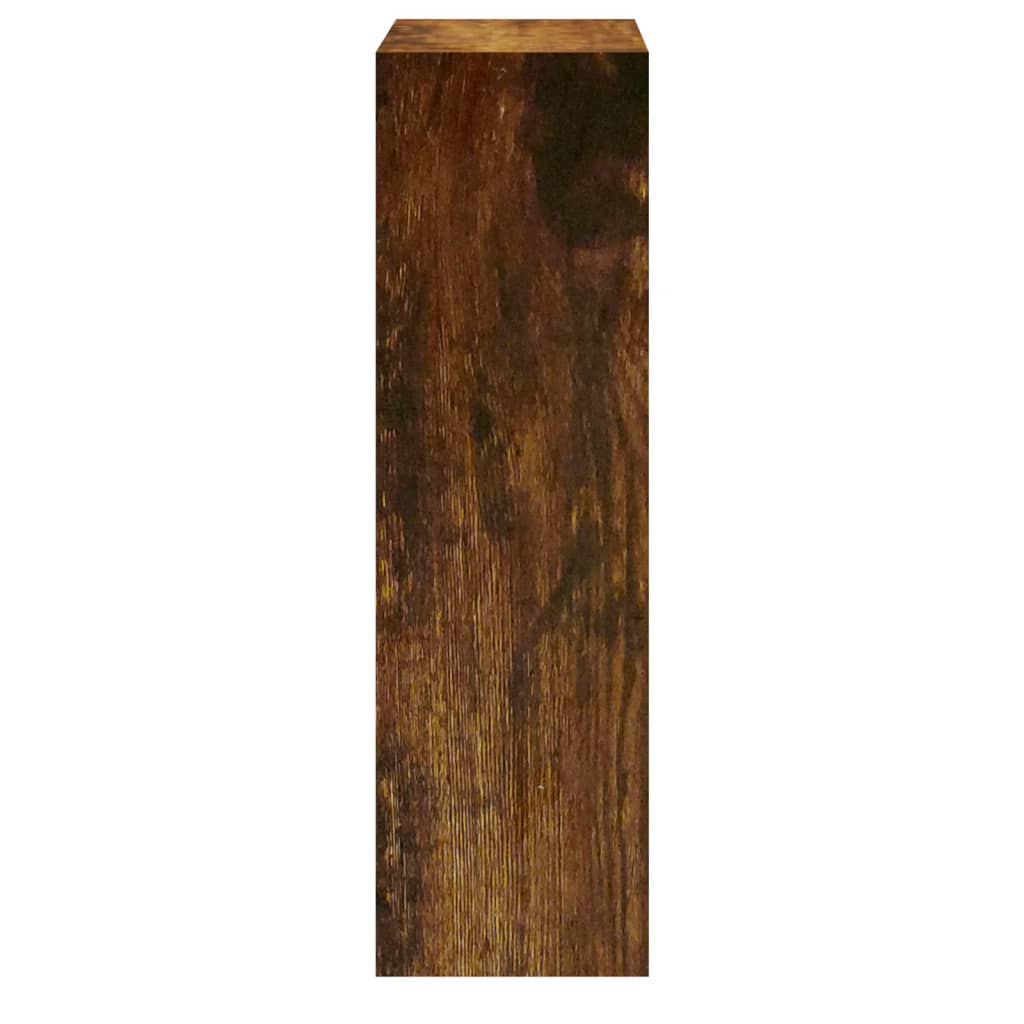 vidaXL Schoenenkast 63x24x81 cm bewerkt hout gerookt eikenkleurig