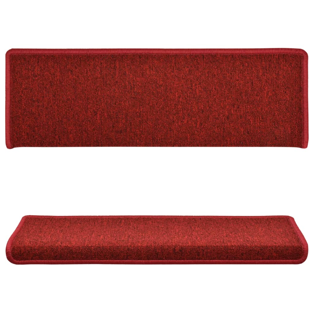 vidaXL Trapmatten 15 st 65x21x4 cm rood