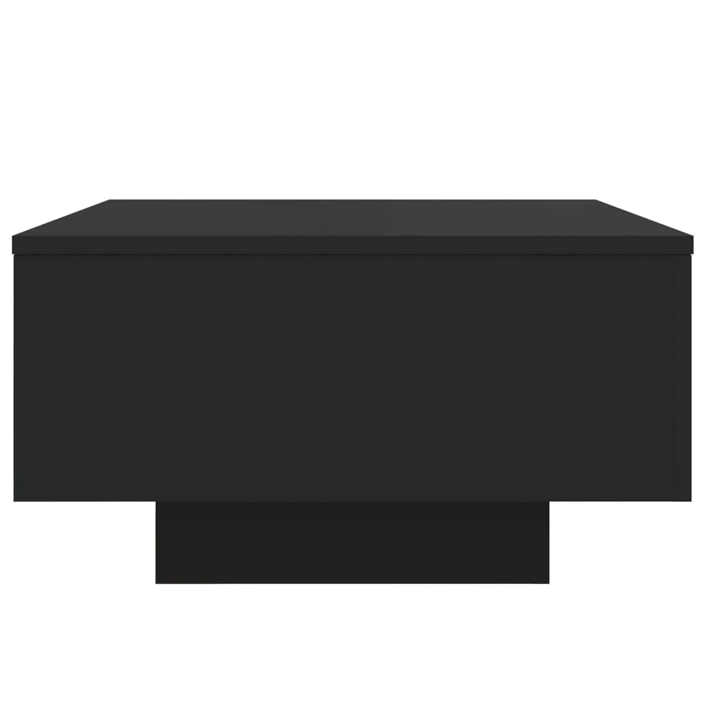 vidaXL Salontafel met LED-verlichting 55x55x31 cm zwart
