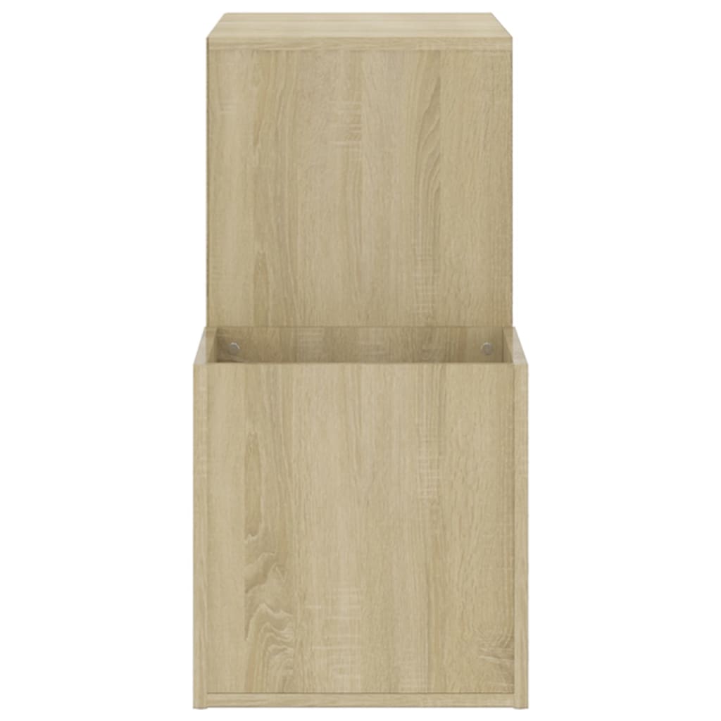 vidaXL Opbergkast 105x35,5x70 cm bewerkt hout sonoma eikenkleurig