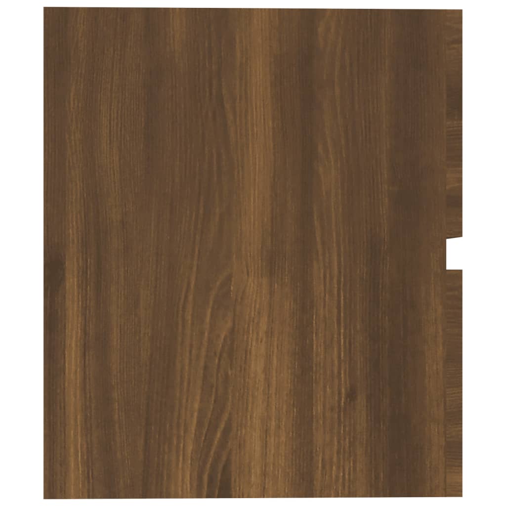 vidaXL Wastafelkast 60x38,5x45 cm bewerkt hout bruineikenkleurig