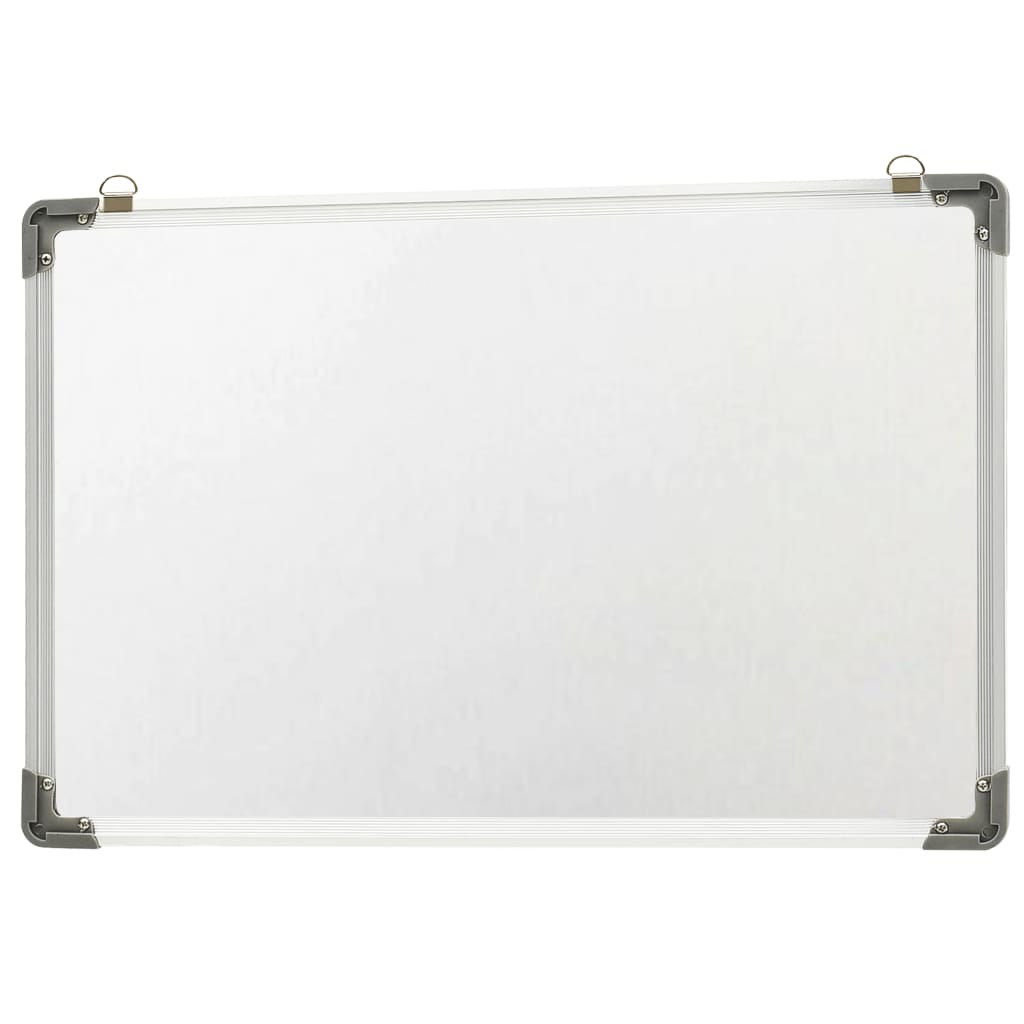 vidaXL Whiteboard magnetisch 50x35 cm staal wit