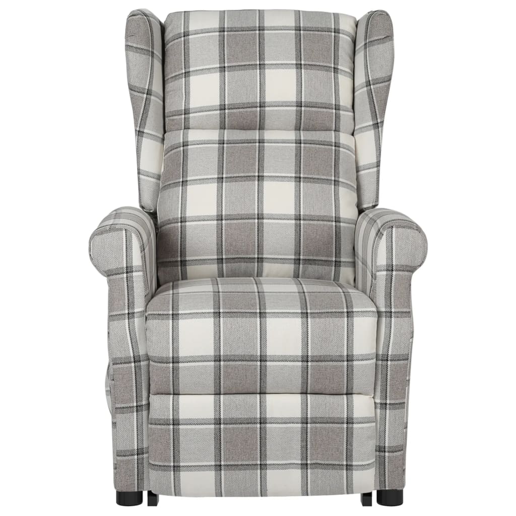 vidaXL Sta-op-stoel stof grijs