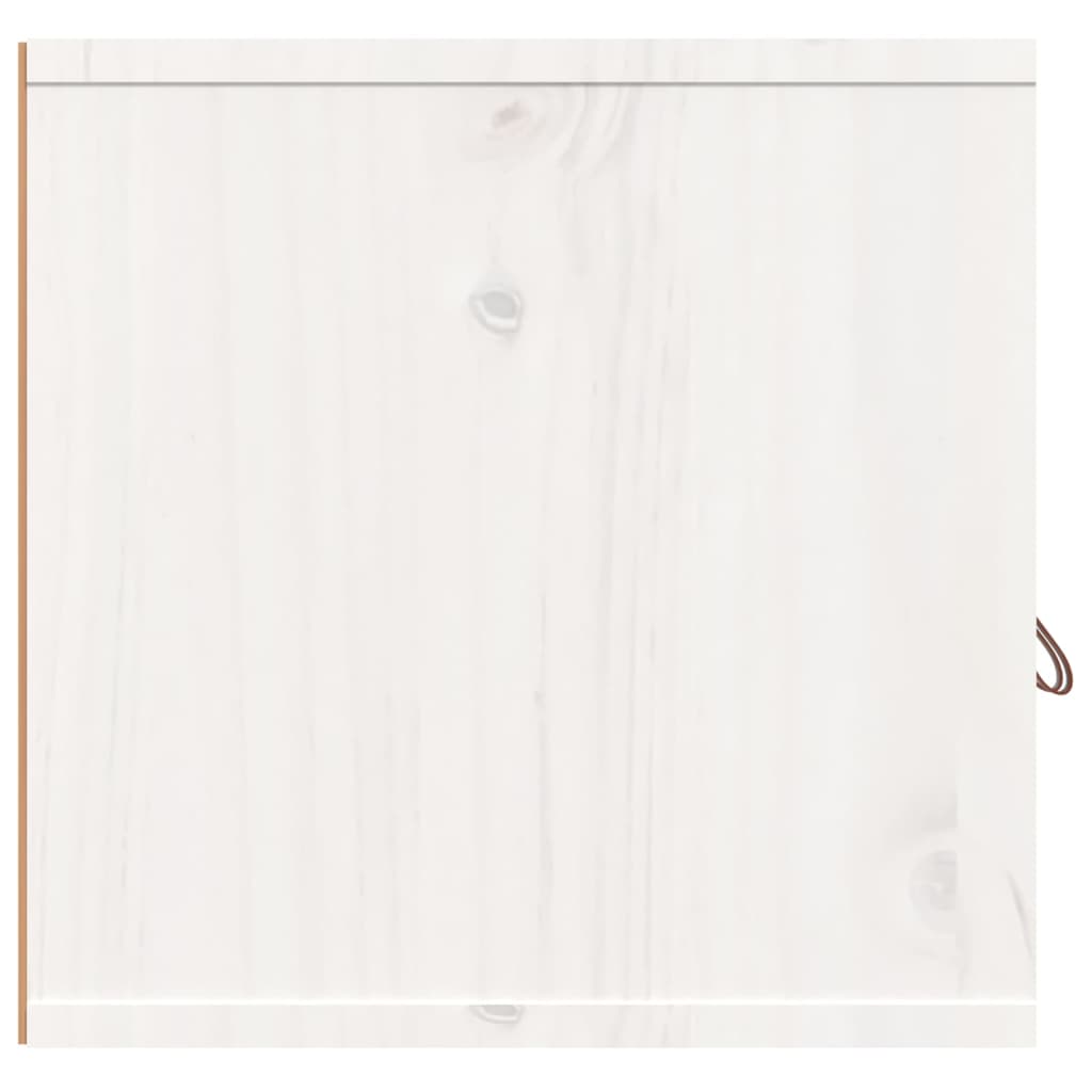 vidaXL Wandkasten 2 st 80x30x30 cm massief grenenhout wit