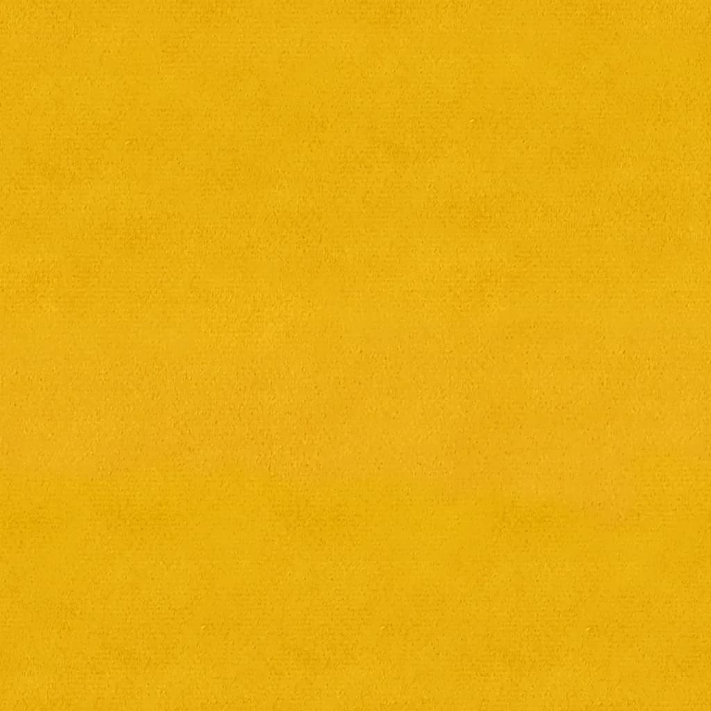 vidaXL Eetkamerstoelen 2 st fluweel geel