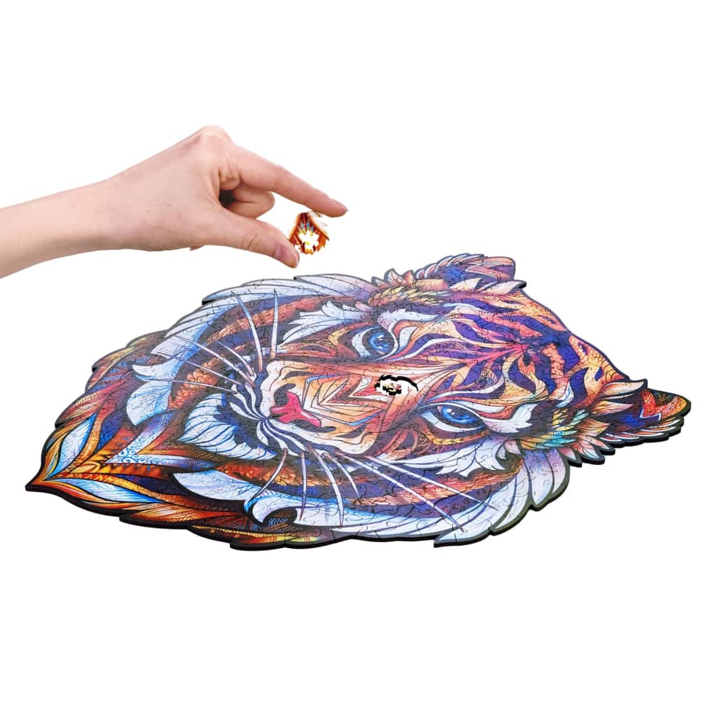 UNIDRAGON Puzzel Lovely Tiger 273 stukjes king size 30x38 cm hout