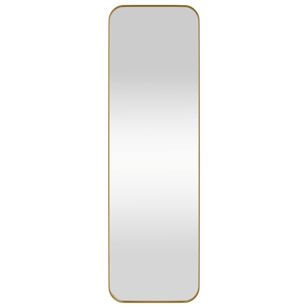 vidaXL Spiegel wandgemonteerd 30x100 cm rechthoek goudkleurig