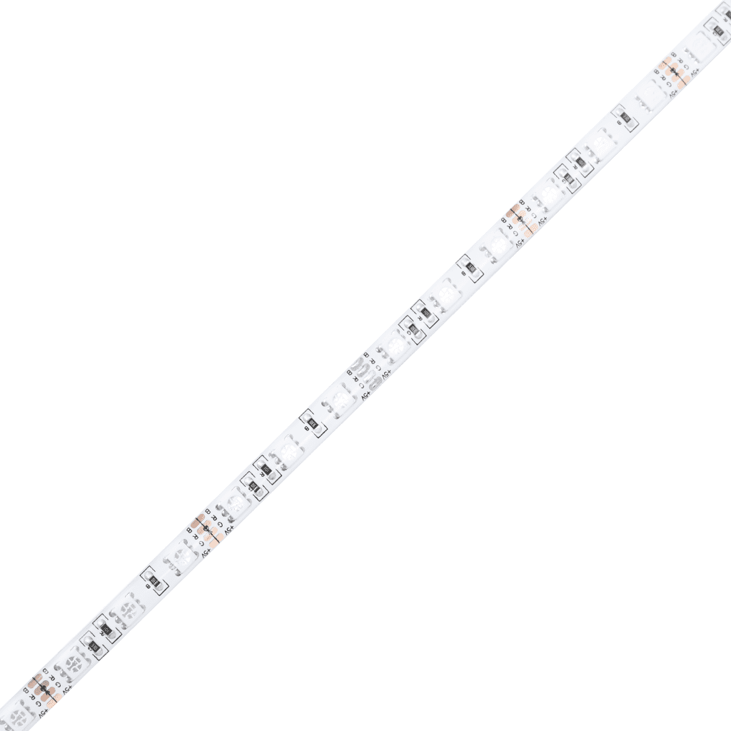 vidaXL Boxspring met matras en LED stof lichtgrijs 200x200 cm