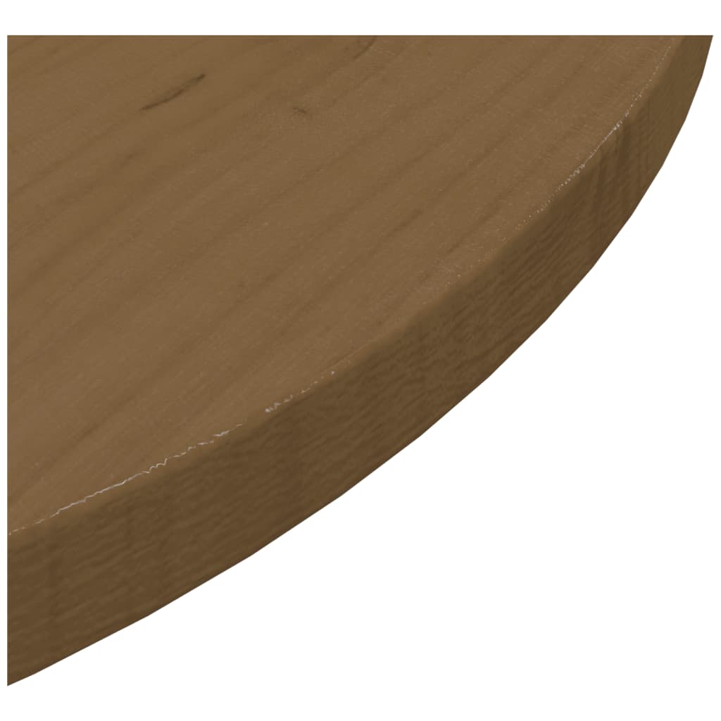 vidaXL Tafelblad Ø60x2,5 cm massief grenenhout bruin