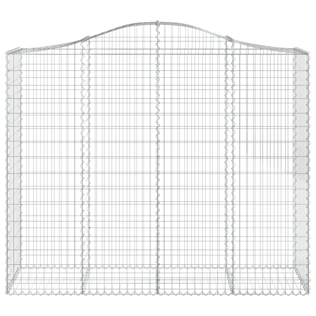 vidaXL Schanskorven 5 st gewelfd 200x50x160/180 cm ijzer