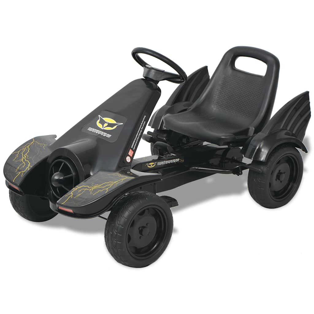 vidaXL Kart à Pédales avec Pneus Rouge avec Frein à Main pour Enfants Voiture eB