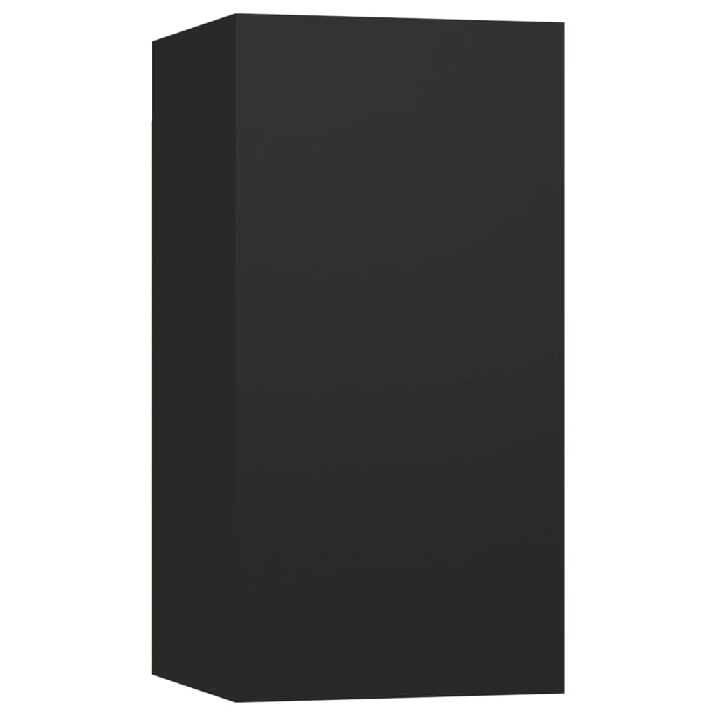 vidaXL Tv-meubel 30,5x30x60 cm bewerkt hout zwart