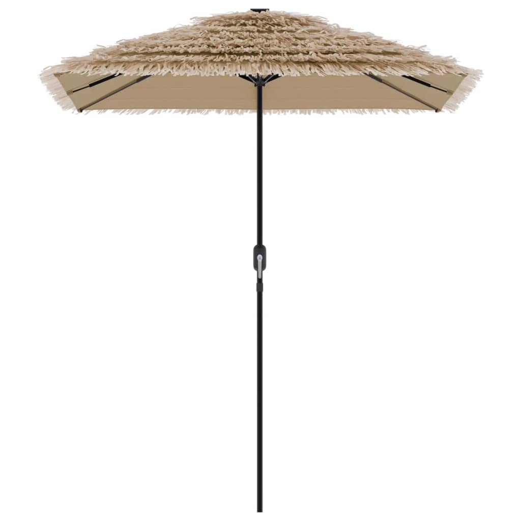 vidaXL Parasol met stalen paal 300x200x250 cm bruin