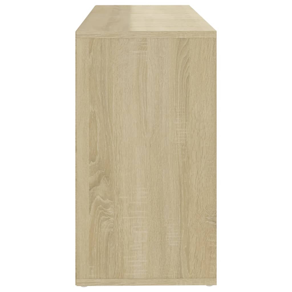 vidaXL Schoenenbank 103x30x54,5 cm bewerkt hout wit sonoma eikenkleur