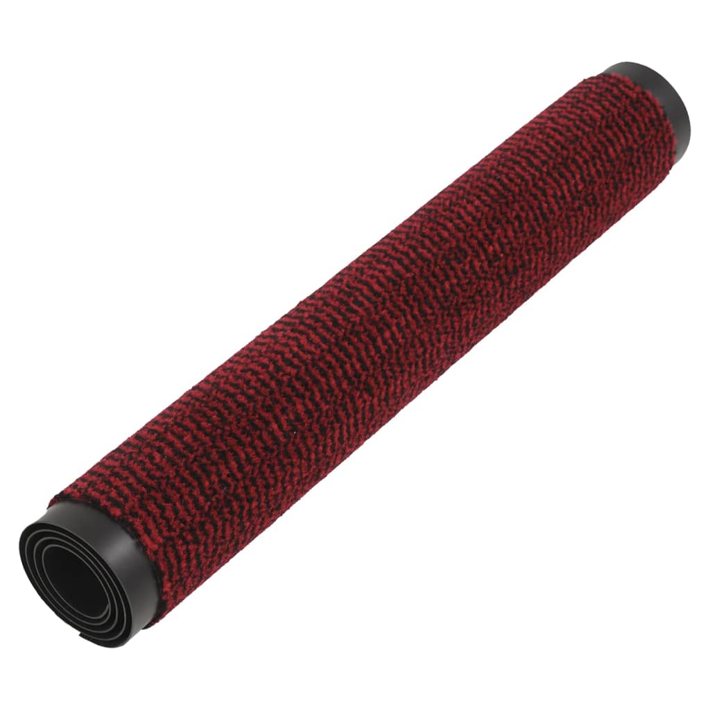 vidaXL Deurmat getuft 60x150 cm rood