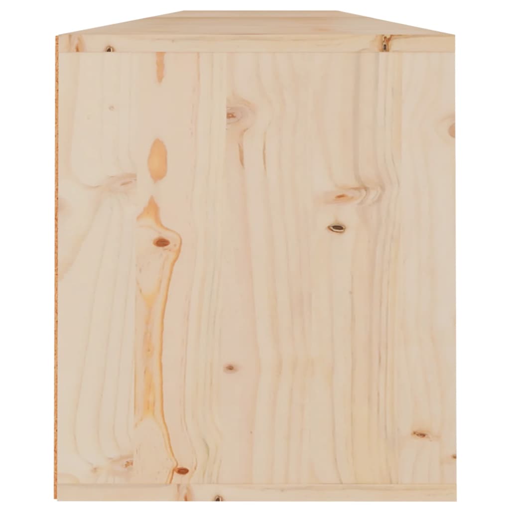 vidaXL Wandkasten 2 st 100x30x35 cm massief grenenhout