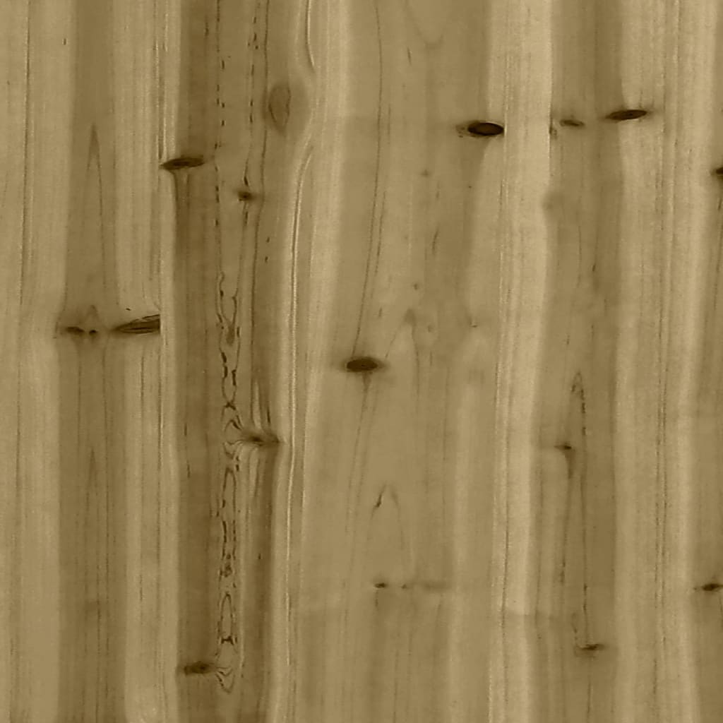 vidaXL Tuinbank schanskorfontwerp 287x71x65,5 cm geïmpregneerd hout