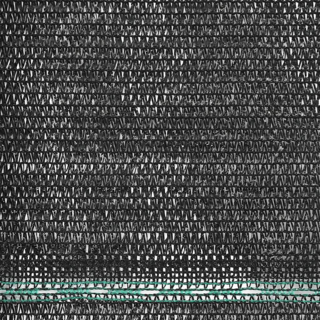 vidaXL Tennisscherm 1,8x25 m HDPE zwart
