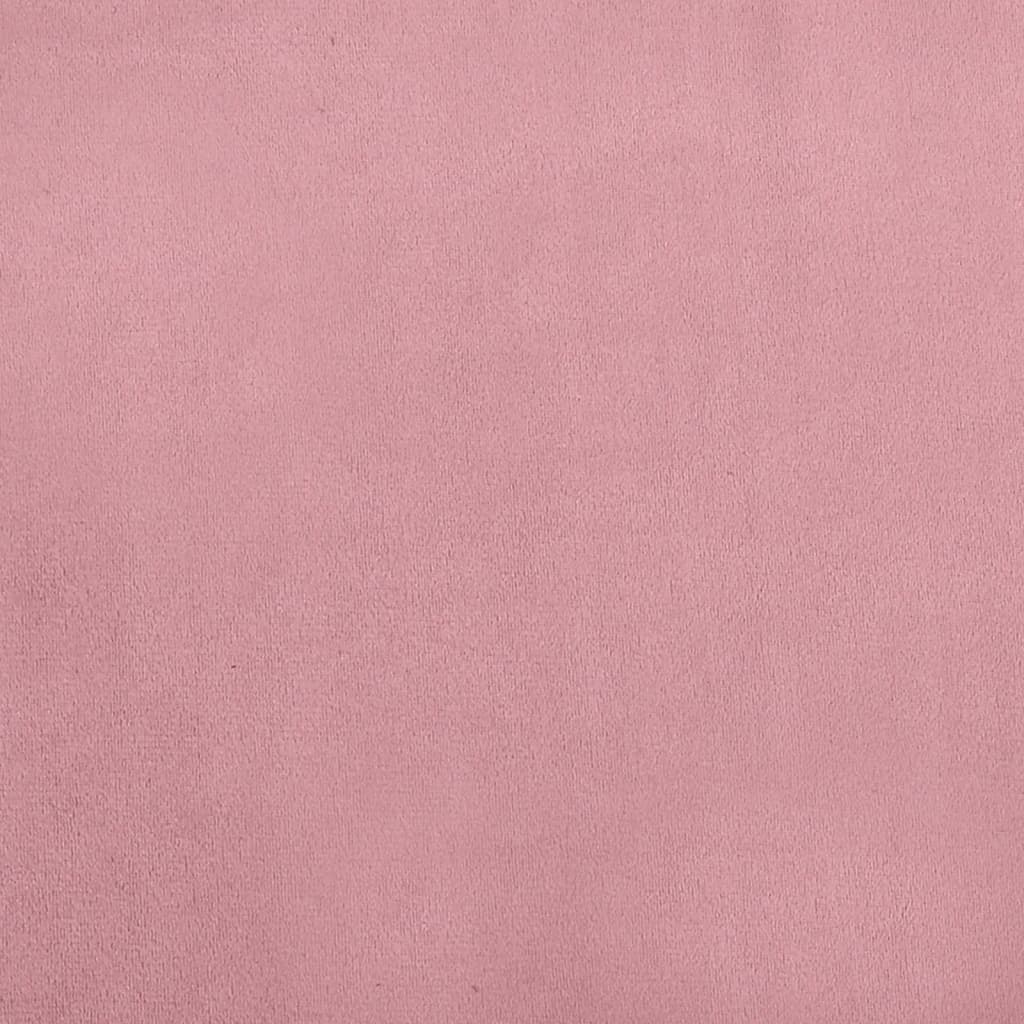 vidaXL Kinderbank 70x45x26,5 cm fluweel roze