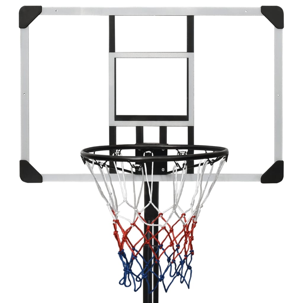 vidaXL Basketbalstandaard 235-305 cm polycarbonaat transparant