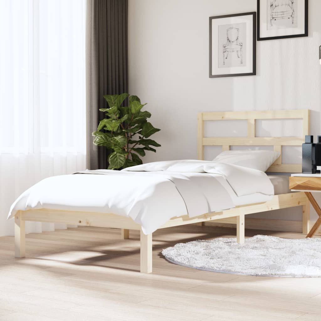 vidaXL Bedframe massief hout 90x190 cm