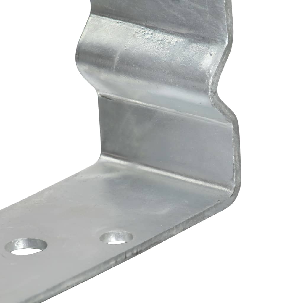 vidaXL Grondankers 6 st 12x6x15 cm gegalvaniseerd staal zilverkleurig