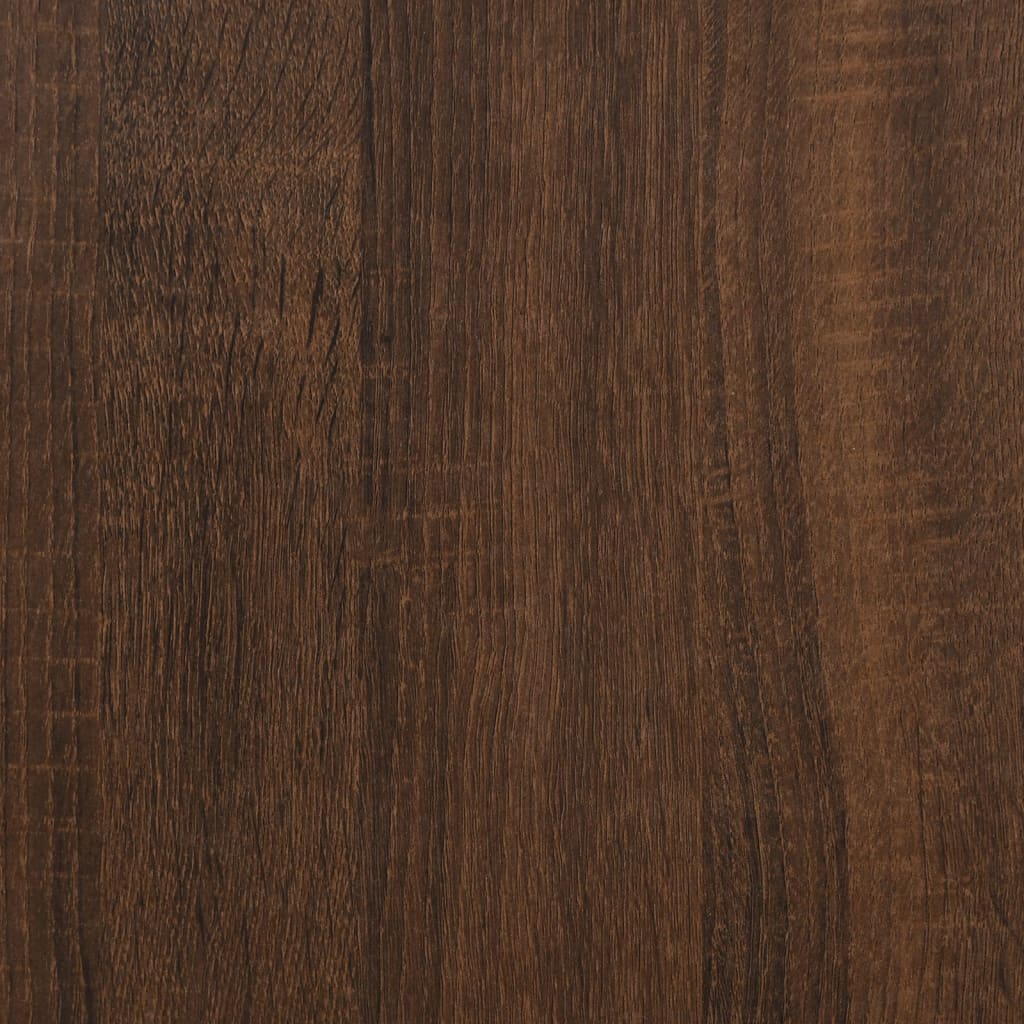 vidaXL Bijzettafel 35x30x60 cm bewerkt hout bruin eikenkleur
