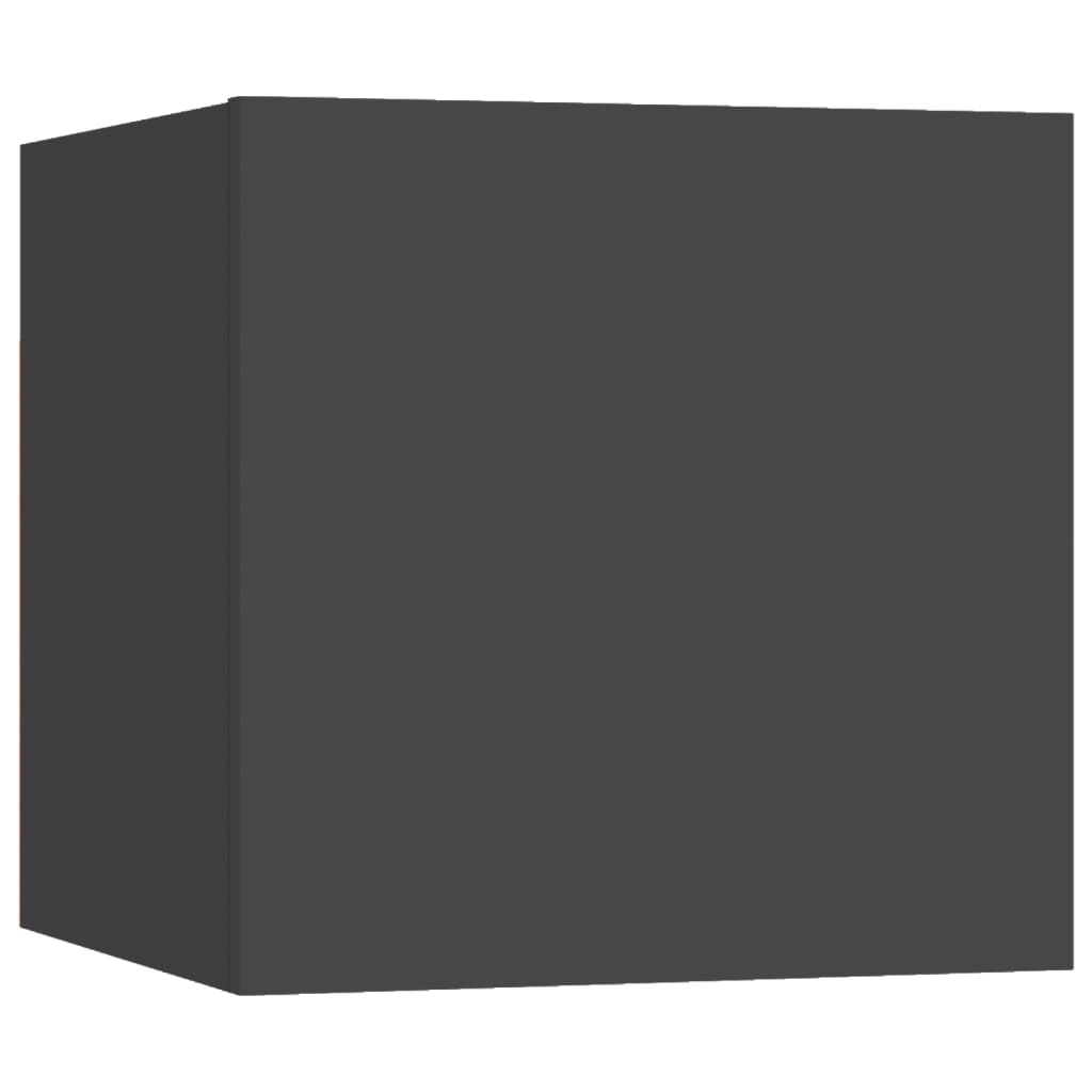 vidaXL Tv-wandmeubelen 4 st 30,5x30x30 cm grijs