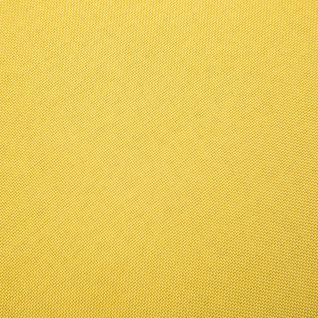 vidaXL Fauteuil stof geel