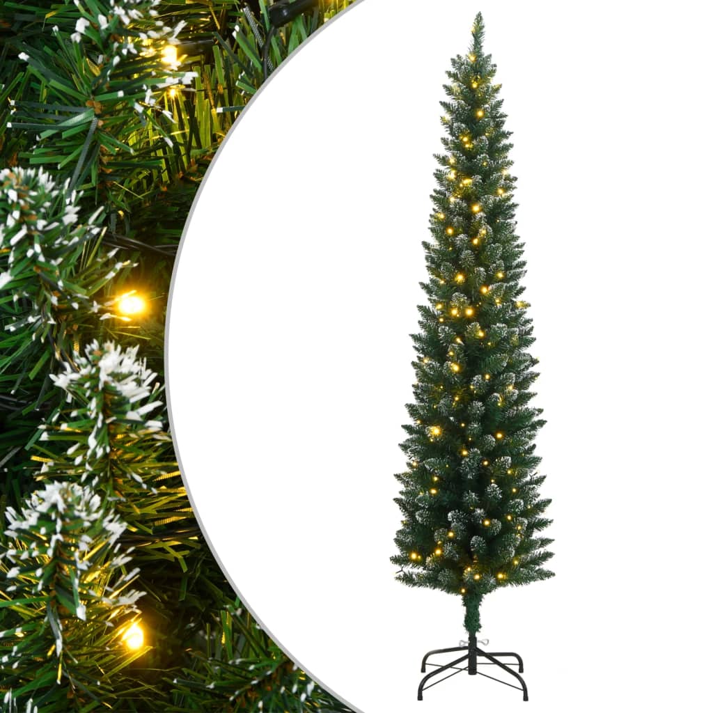 vidaXL Kunstkerstboom smal met 150 LED's 120 cm